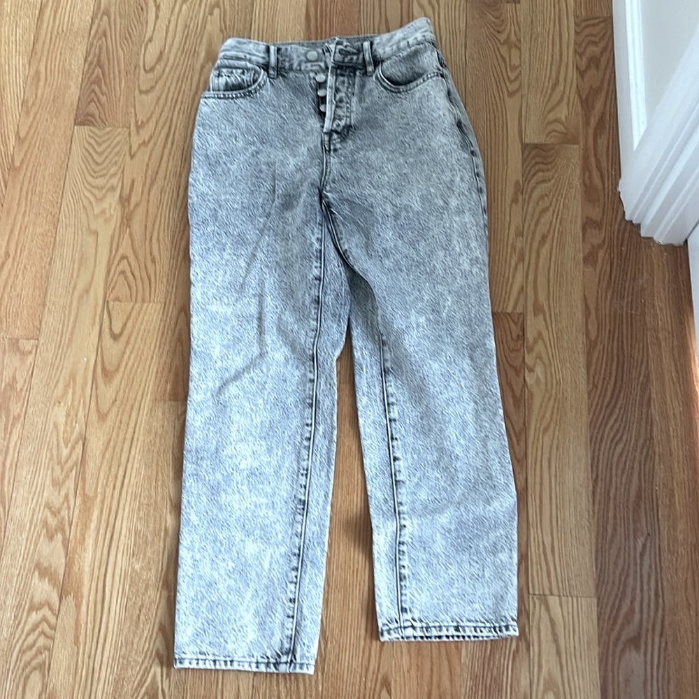 PacSun High Rise Straight Acid Wash Jeans 24